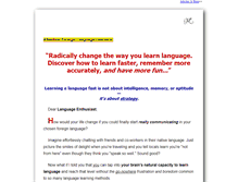 Tablet Screenshot of fasterforeignlanguagelearning.com